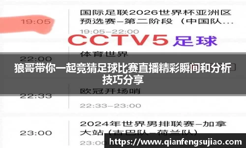 狼哥带你一起竞猜足球比赛直播精彩瞬间和分析技巧分享